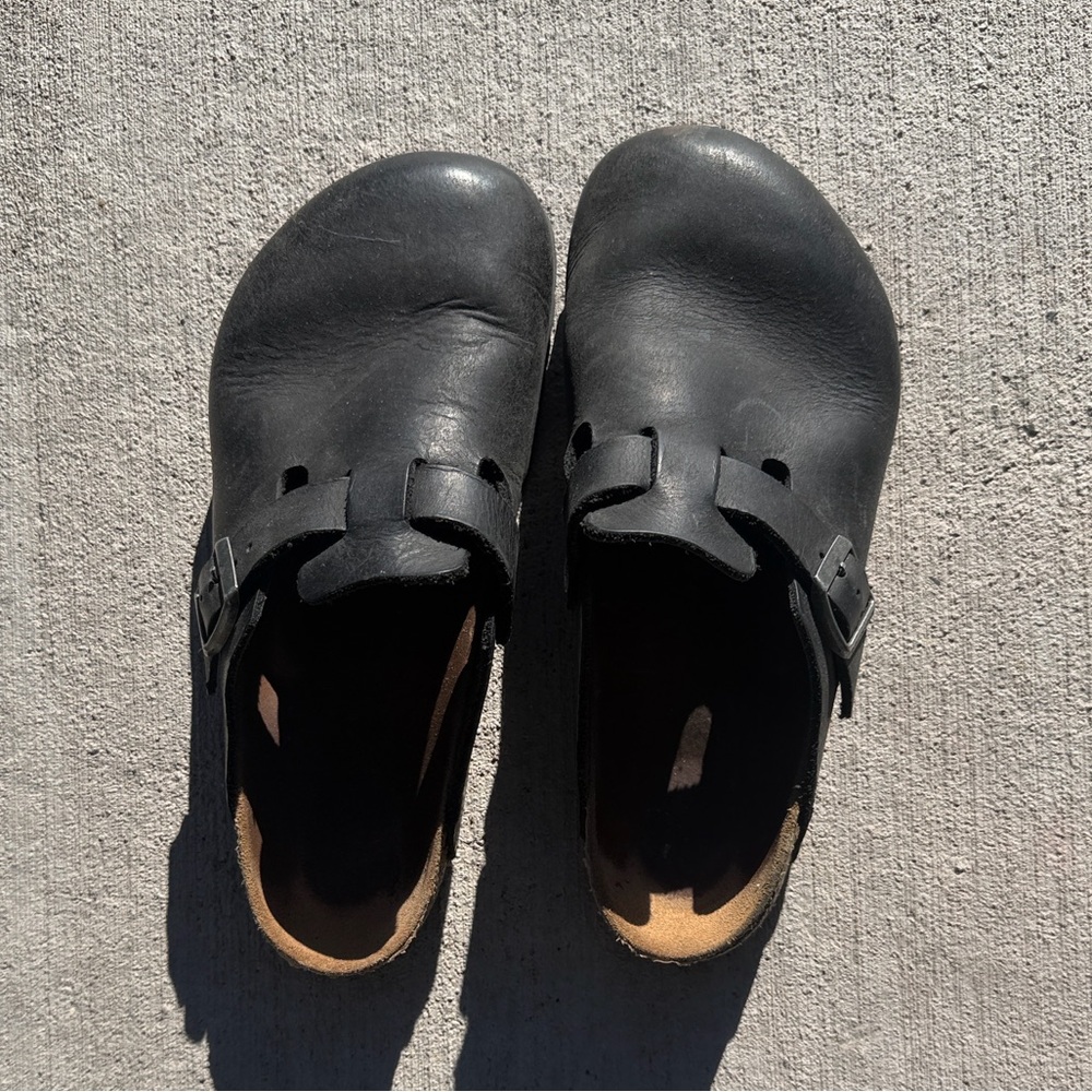 [Birkenstock] Boston Leather Clogs - Size 39